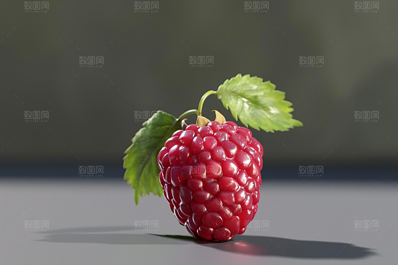 覆盆子美味自然摄影图