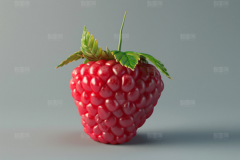 覆盆子美食水果摄影图