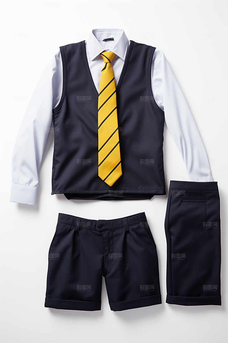 校服服装简洁摄影图