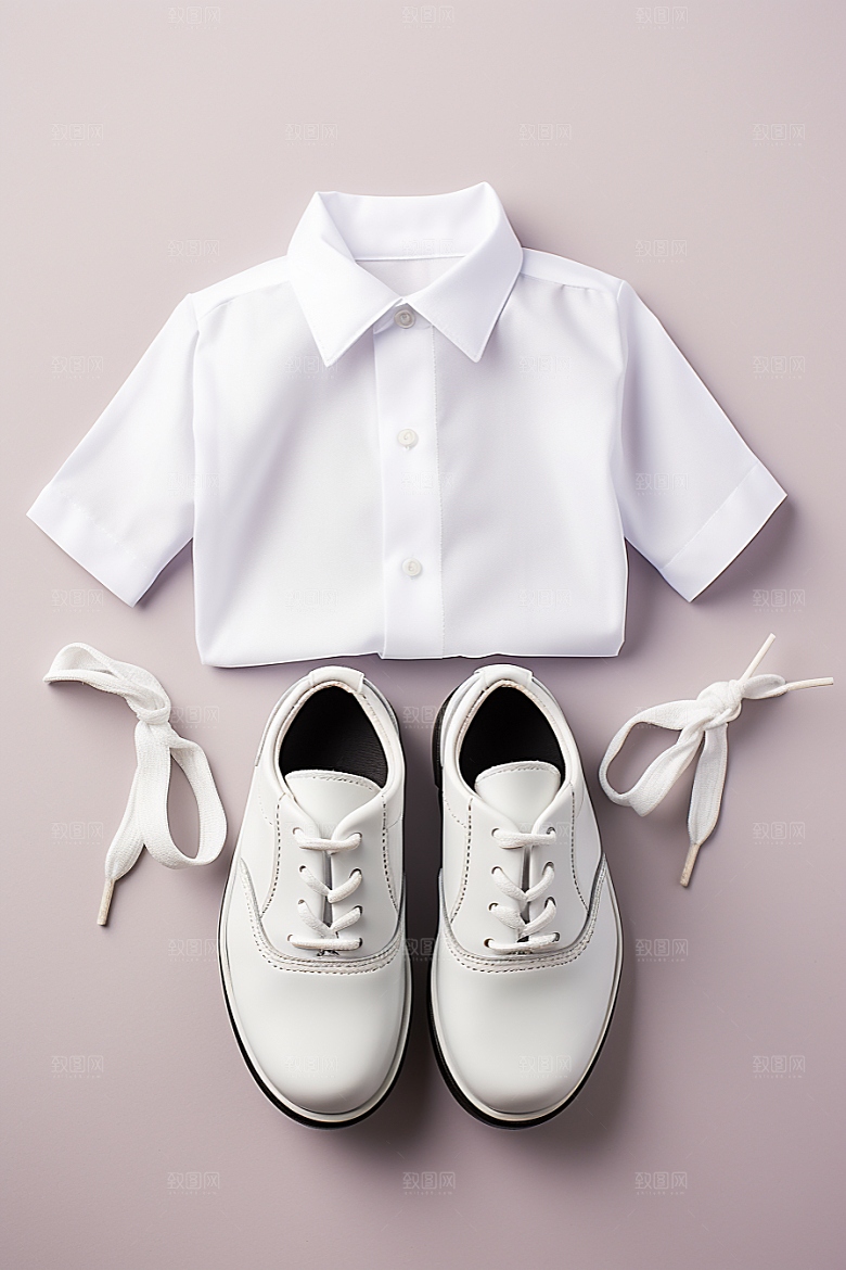 校服制服搭配摄影图