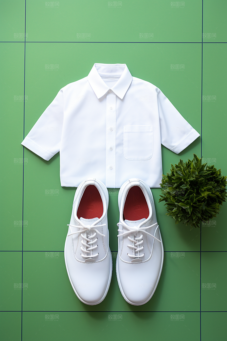 校服制服服装摄影图