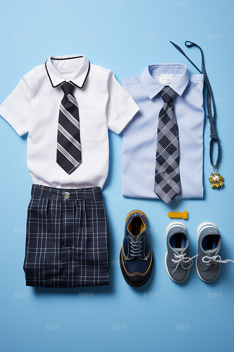 校服高清穿搭摄影图