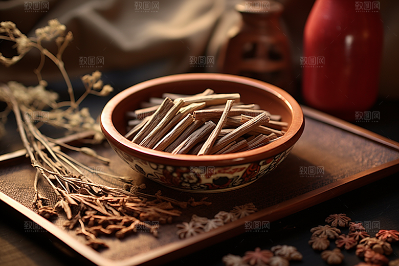 甘草医学健康插画