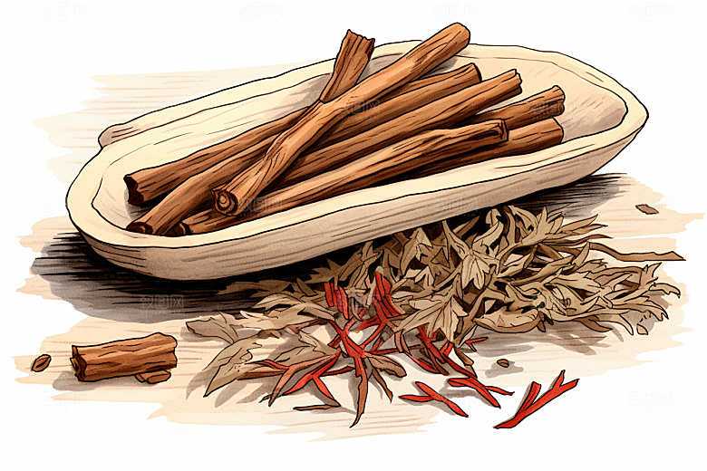 甘草医疗手绘插画