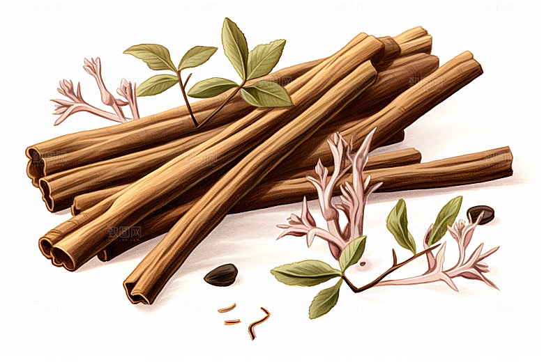 甘草医疗医学插画