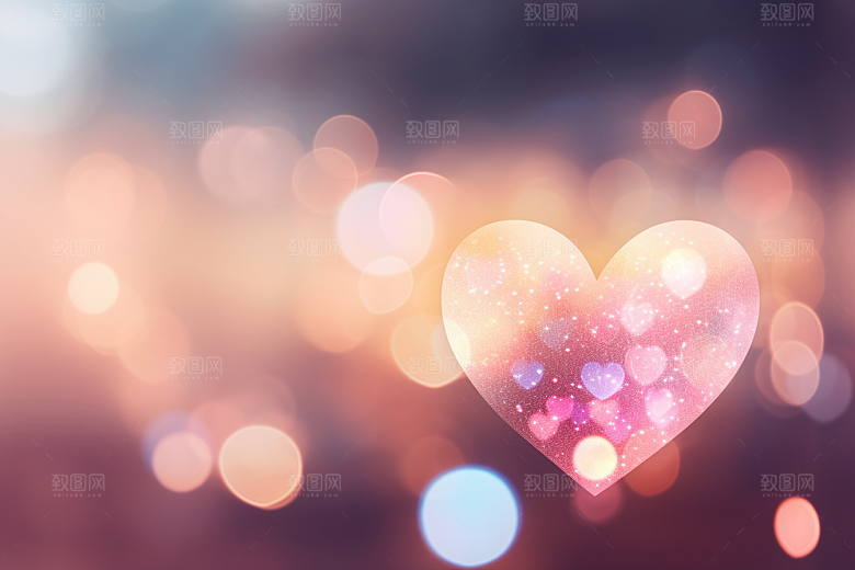 感恩节爱心氛围唯美素材