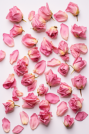 干花玫瑰食用玫瑰香氛摄影图