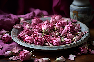 干花玫瑰高清食用玫瑰摄影图