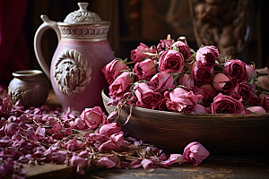 干花玫瑰美容养颜食用玫瑰摄影图