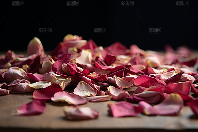 干花玫瑰唯美香氛摄影图