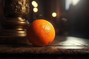 柑橘橙子新鲜水果美食摄影图