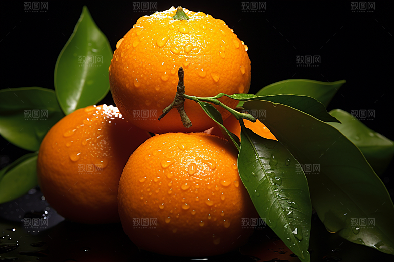 柑橘橙子美食橘子摄影图