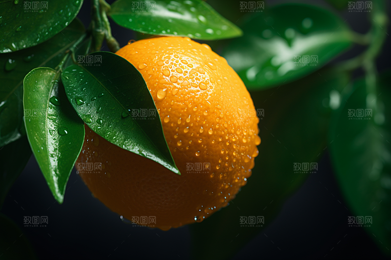 柑橘橙子美食脐橙摄影图