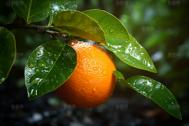 柑橘橙子新鲜水果美食摄影图