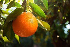 柑橘橙子美食脐橙摄影图