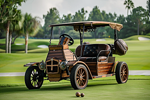 高尔夫球车电动车高清摄影图