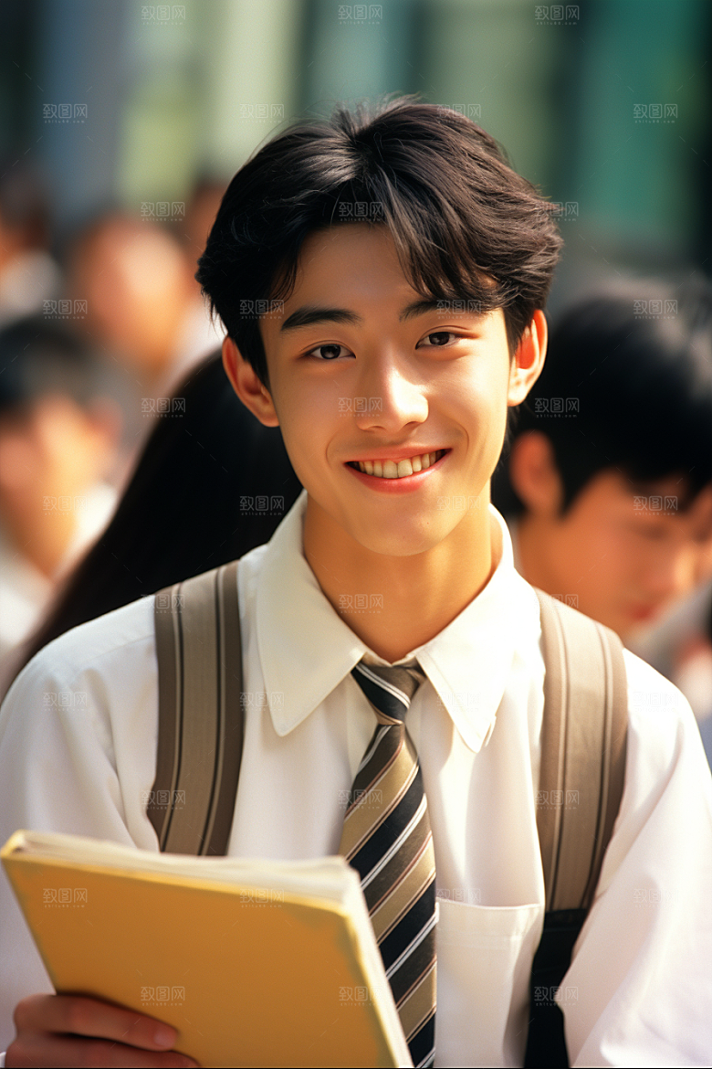 毕业生学士服学位摄影图
