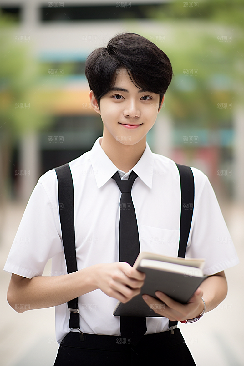 毕业生学士服形象摄影图