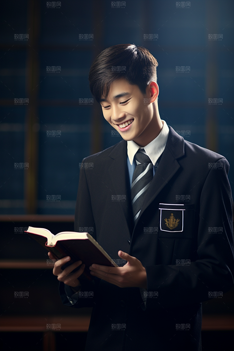 毕业生学士服学生摄影图