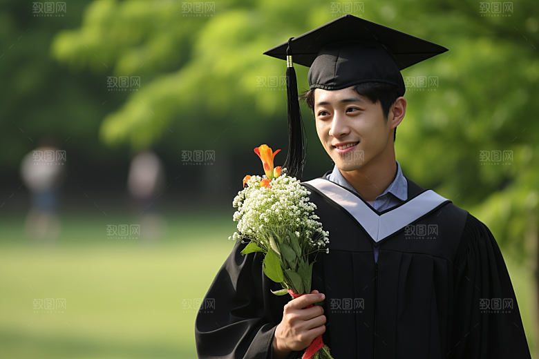 毕业生高清学位摄影图