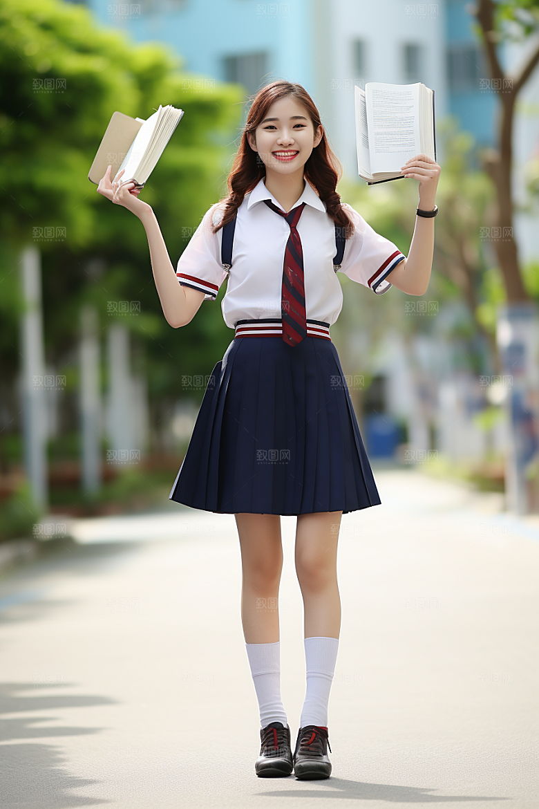 毕业生毕业季学位摄影图