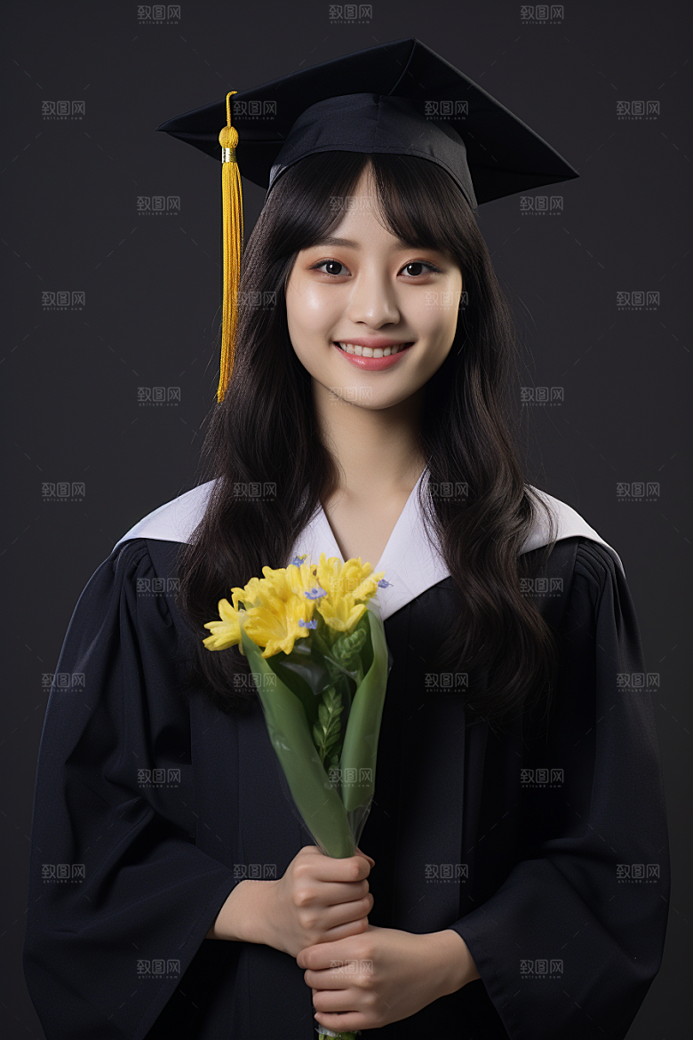 毕业生形象大学摄影图