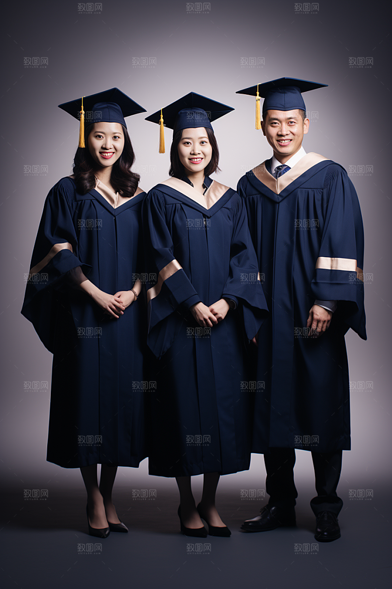 毕业生毕业季学生摄影图