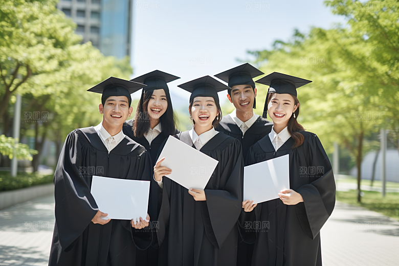 毕业生学生学位摄影图