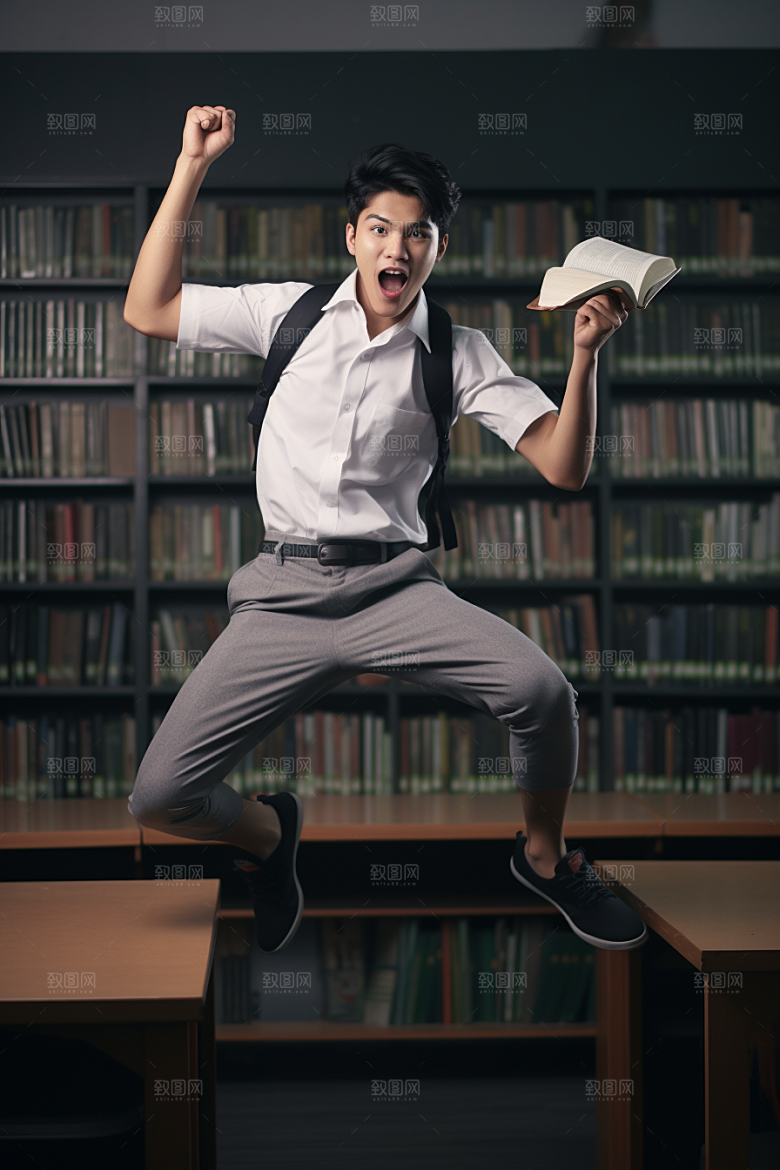 毕业生形象学生摄影图