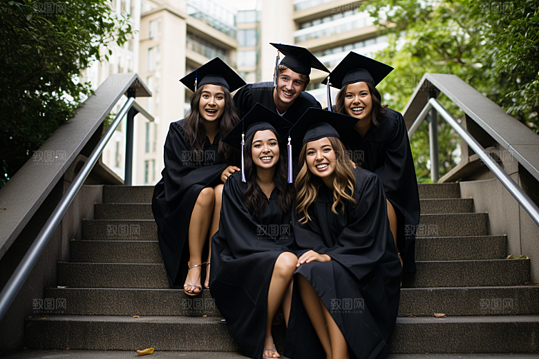 毕业生人物大学摄影图