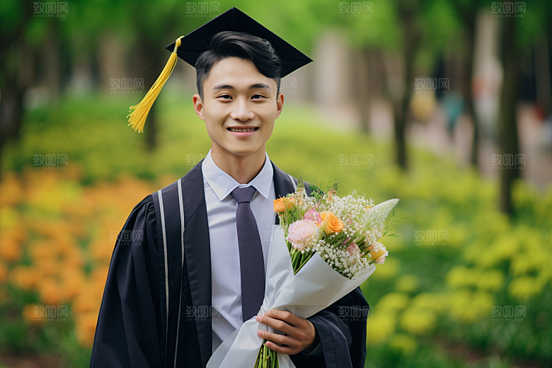 毕业生大学结业摄影图
