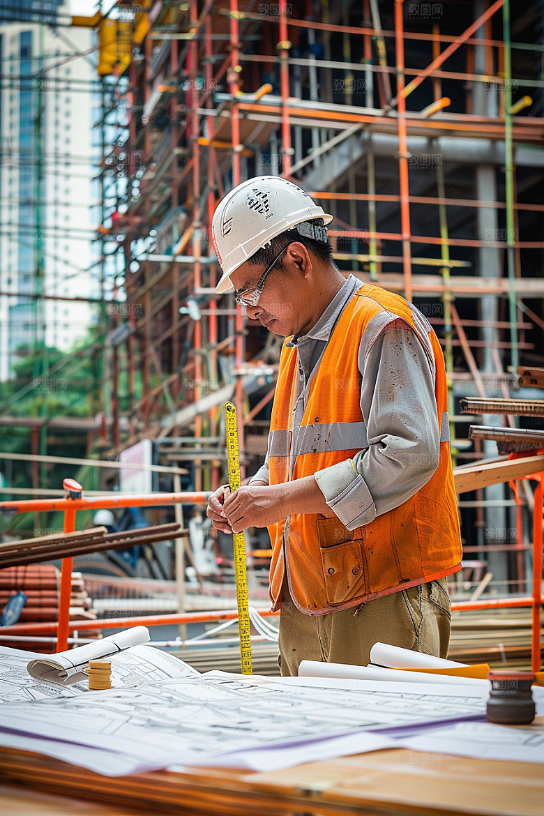 工地施工建设工人摄影图