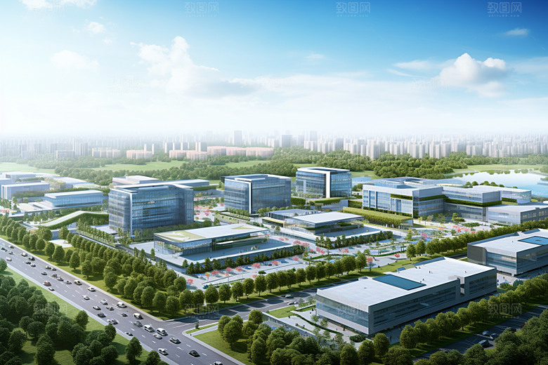 工业厂房乡村建设工厂摄影图