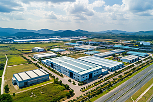 工业厂房工业生产工业区摄影图