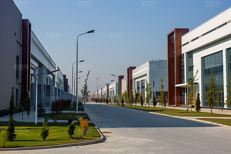 工业厂房乡村建设工业生产摄影图
