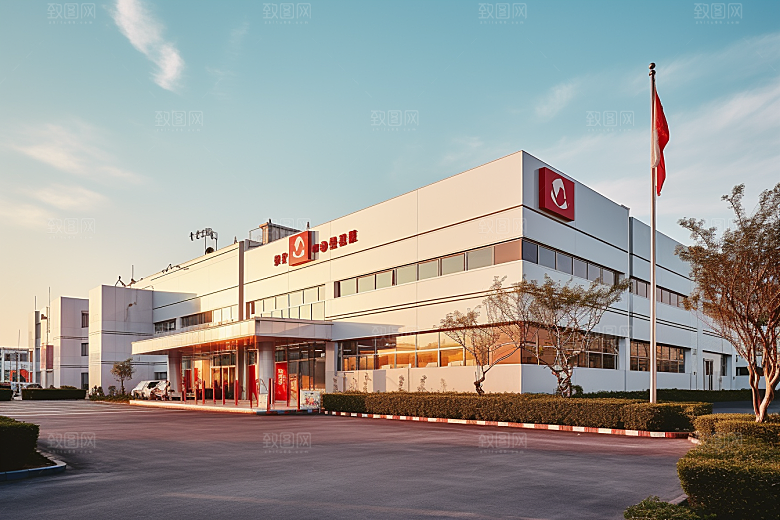 工业厂房实景园区效果图