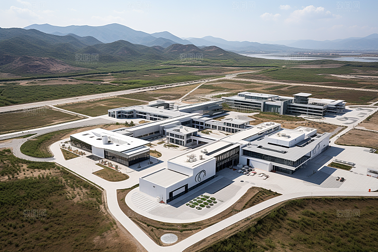 工业厂房园区地块效果图