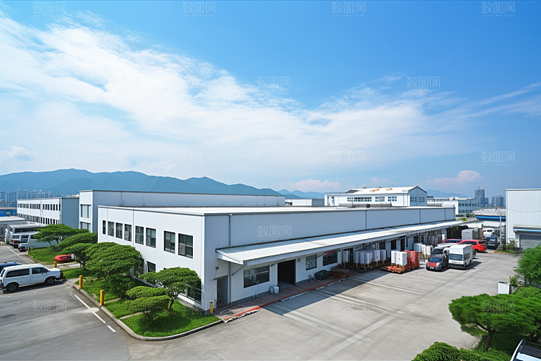 工业厂房地块板块效果图