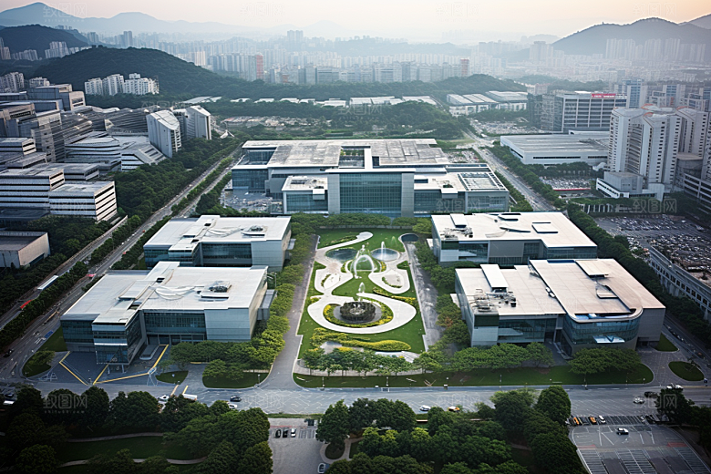 工业厂房园区工厂效果图