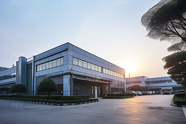 工业厂房生产线工厂效果图