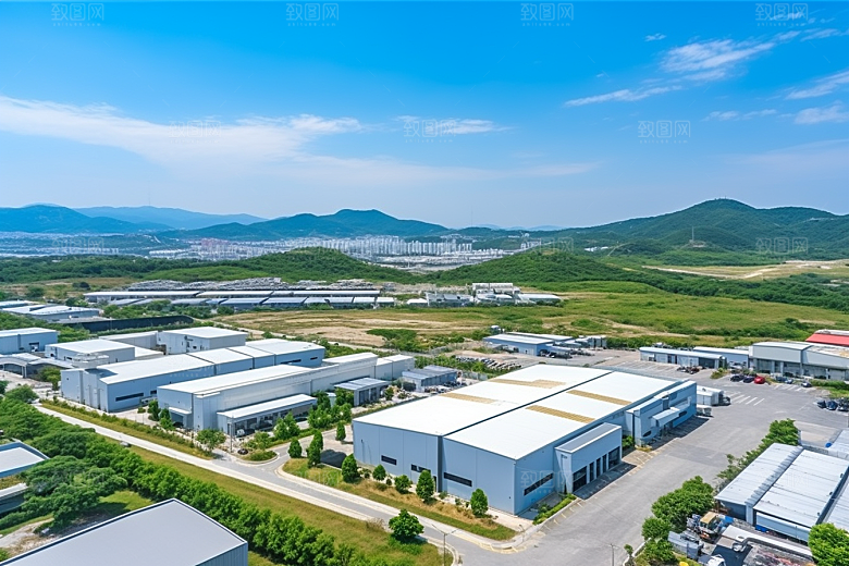 工业厂房工业区板块效果图