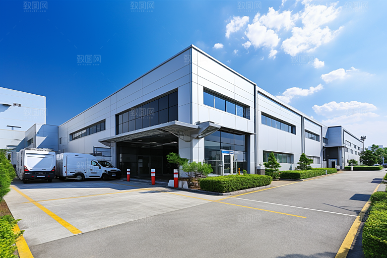 工业厂房工业区地块效果图