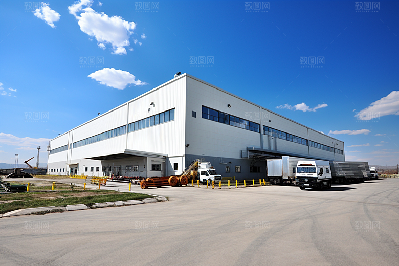 工业厂房工业区工厂效果图