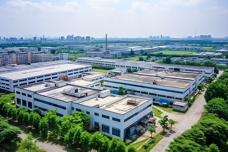 工业厂房工厂板块效果图