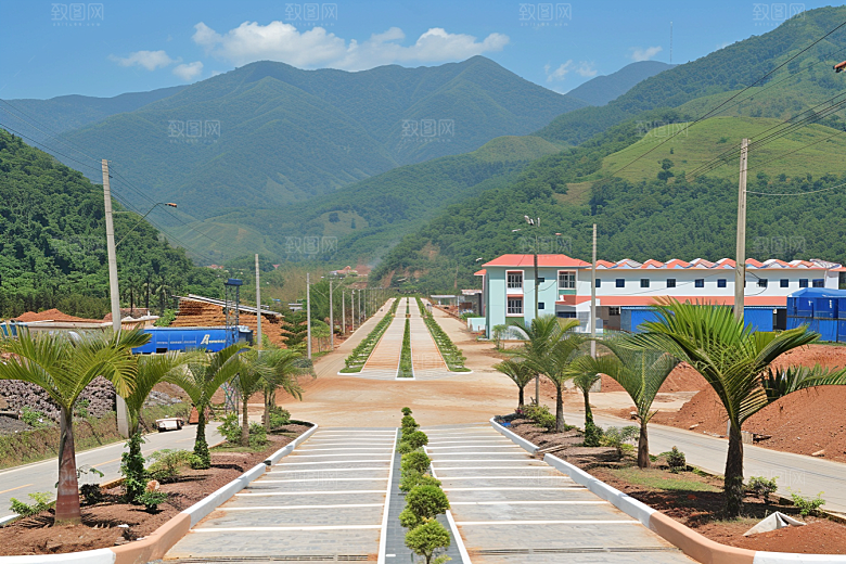 工业厂房地块规划效果图