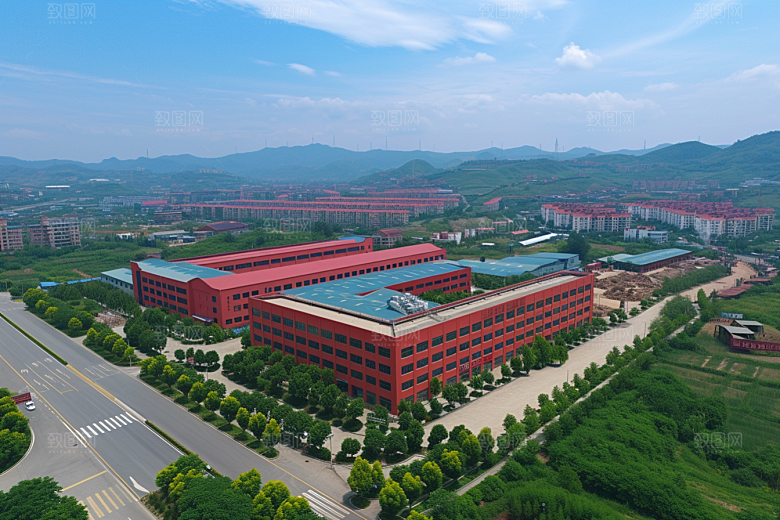 工业厂房实景板块效果图