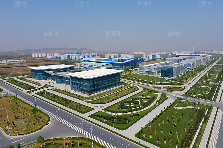 工业厂房实景工业区效果图