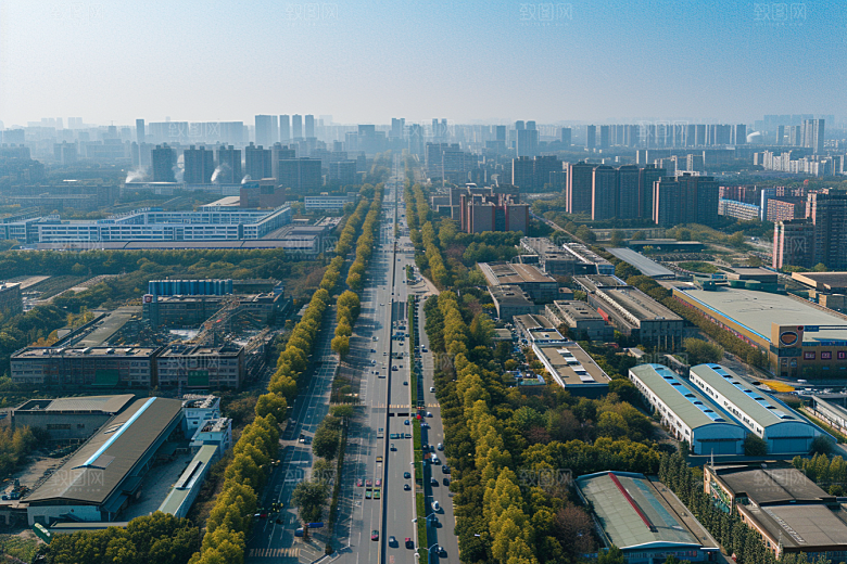 工业厂房园区工业区效果图