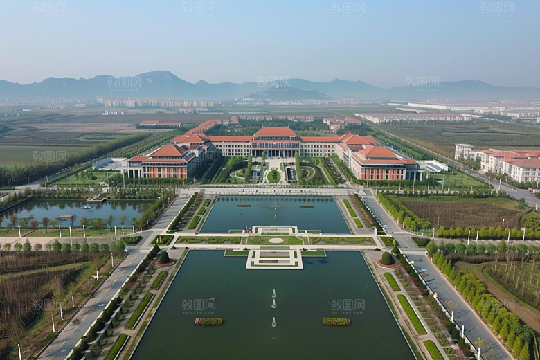 工业厂房园区地块效果图