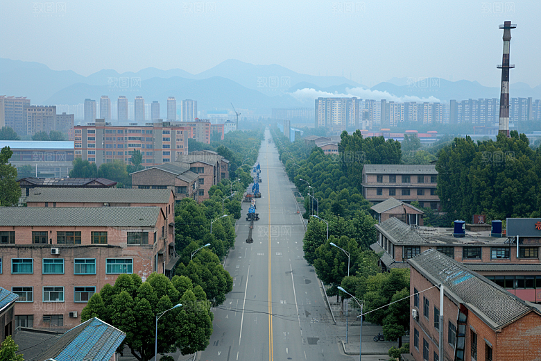 工业厂房地块高清效果图